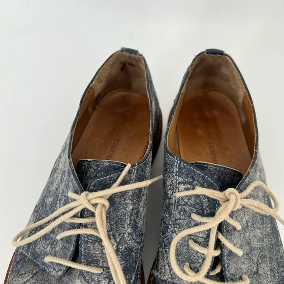 Opening Ceremony Iven RARE Distressed Leather Oxfords