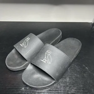 OVO October's Very Own Black Slides Slip On Sandals Mens Size 12
