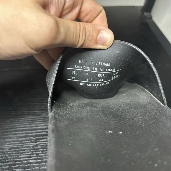 OVO October's Very Own Black Slides Slip On Sandals Mens Size 12