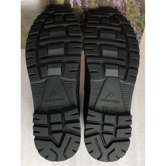 Ozark Trail Men's M OT Troy II Black Work Hiking Boots Size 13 New In The Box