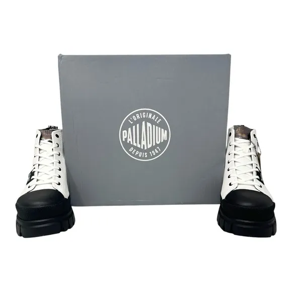 Palladium Women’s Revolt Hi TX Round Toe Hiking Boots 97242-116-M White Size 9