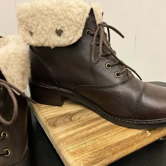 Patricia Nash Women's 10 Lia 2 Tartan Sherpa Lined Cold Weather Booties Boots