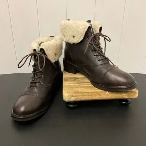 Patricia Nash Women's 10 Lia 2 Tartan Sherpa Lined Cold Weather Booties Boots