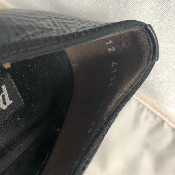 Paul Green black patent leather square Mary Jane shoes