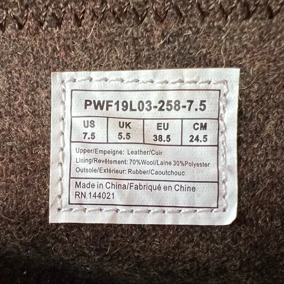 Pendleton Leather &amp; Wool Wedge Brown Boots