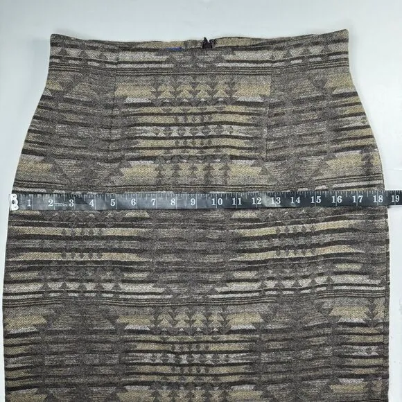 Pendleton Wool Skirt Size 4 Southwest Native Print Virgin Wool Made in USA Lined