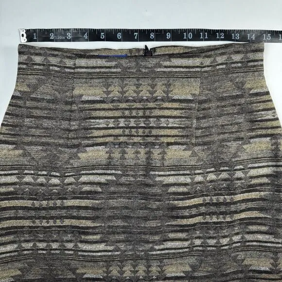 Pendleton Wool Skirt Size 4 Southwest Native Print Virgin Wool Made in USA Lined