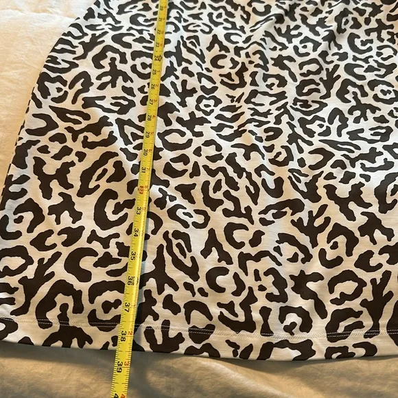 Persifor Kilpatrick 3/4 Sleeve Leopard Print Dress Brown Sz XL NWOT