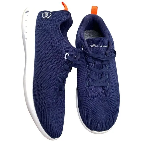 Peter Millar Hyper Light Glide Shoes Navy Blue Trainers Sneakers Men’s Size 9