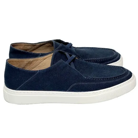 Peter Millar | Men's Seaside Breeze Slip On Canvas Shoes in Navy