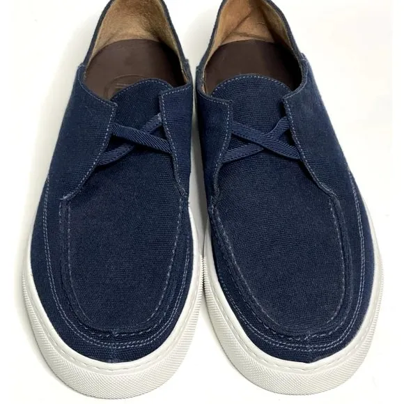 Peter Millar | Men's Seaside Breeze Slip On Canvas Shoes in Navy