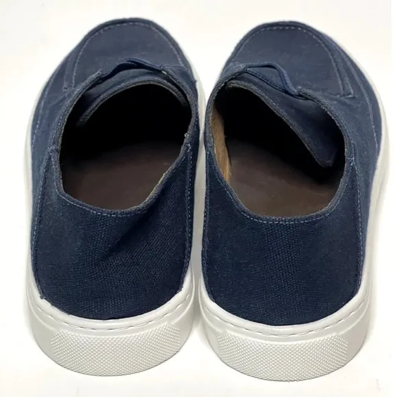 Peter Millar | Men's Seaside Breeze Slip On Canvas Shoes in Navy