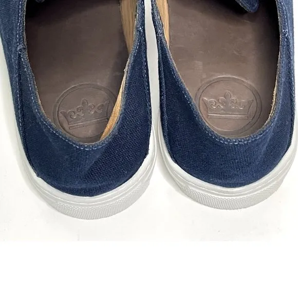 Peter Millar | Men's Seaside Breeze Slip On Canvas Shoes in Navy