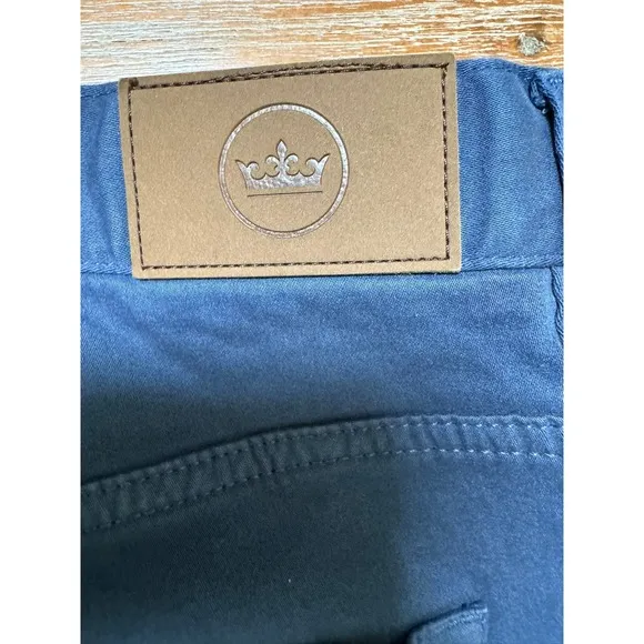 Peter Millar Soft Touch Twill Pants Comfort Stretch Blue Casual 34