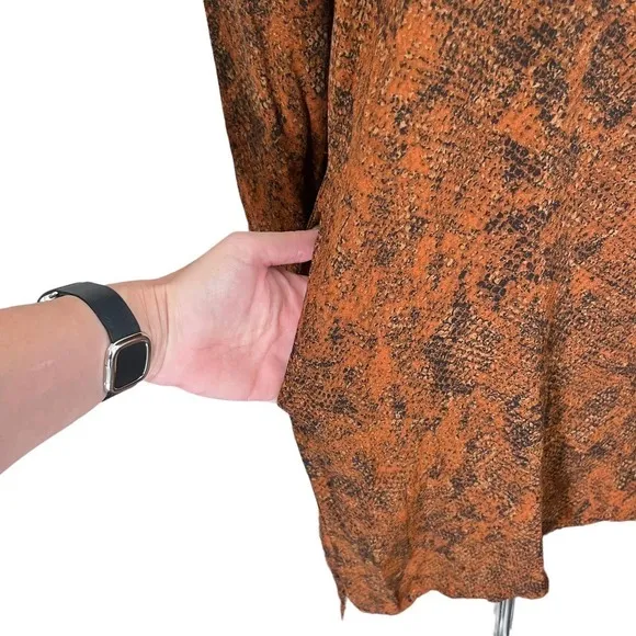 PEYTON Jensen Snakeskin Long sleeve Hi-Low Shirt Dress
