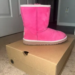 Pink Suede Boots