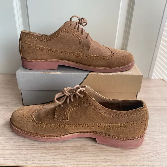 Polo Ralph Lauren Brown Lace Up Oxford Casual Shoes - Men 12 D