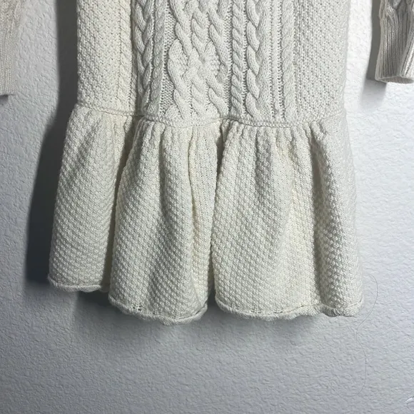 Polo Ralph Lauren cream cable sweater dress