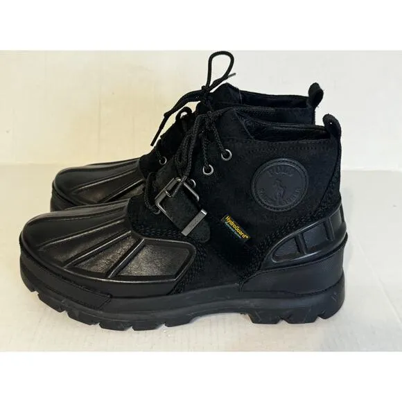 Polo Ralph Lauren Men Oslo Buckled Waterproof Cold Weather Boots Black 10.5