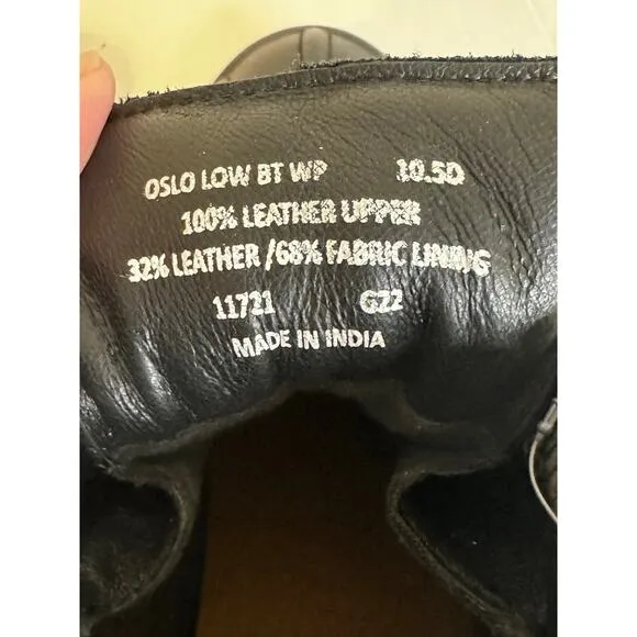 Polo Ralph Lauren Men Oslo Buckled Waterproof Cold Weather Boots Black 10.5