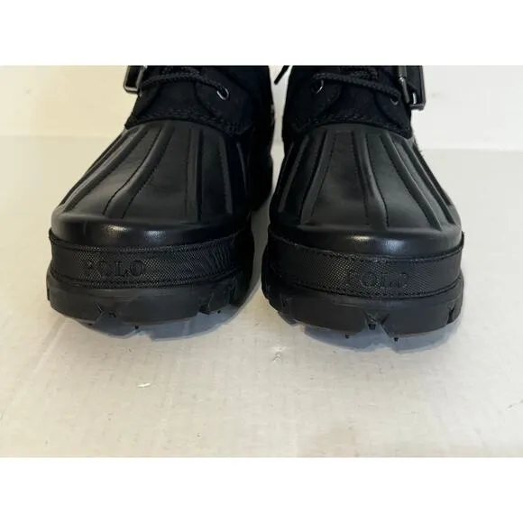Polo Ralph Lauren Men Oslo Buckled Waterproof Cold Weather Boots Black 10.5