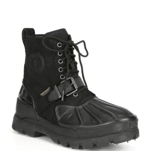 Polo Ralph Lauren Men Oslo Buckled Waterproof Cold Weather Boots Black 10.5