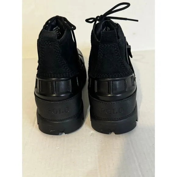 Polo Ralph Lauren Men Oslo Buckled Waterproof Cold Weather Boots Black 10.5