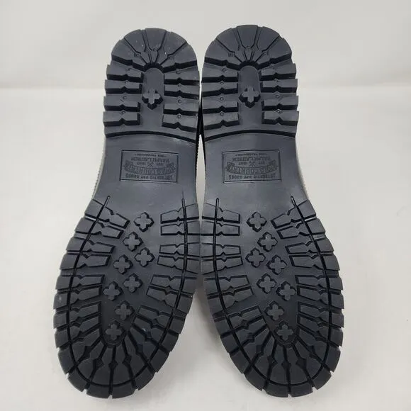 Polo Ranger Casual Boots Mens 8.5 Black Mid Lace Up Logo Hiking Streetwear Shoes