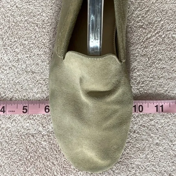Poppy Barley Light Tan Suede Slip On Loafer Style Shoes 8.5