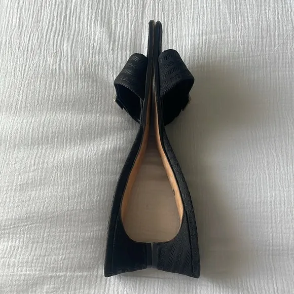 Prada slip on mules sandals size 40 black