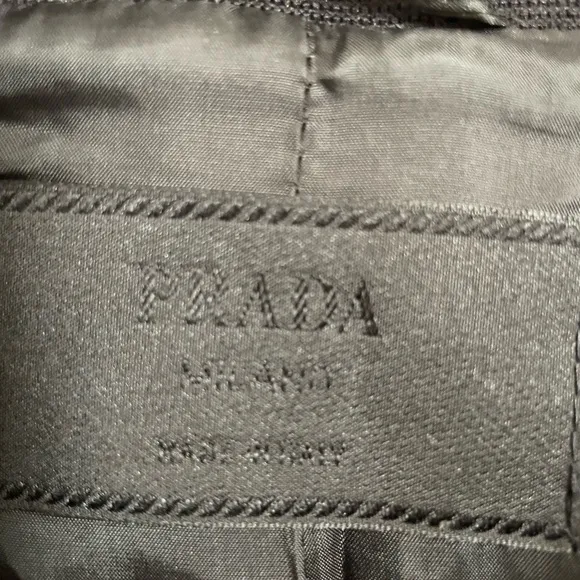 Prada Y2K Vintage Black Nylon Box Jacket EU size 40 US women’s size 2