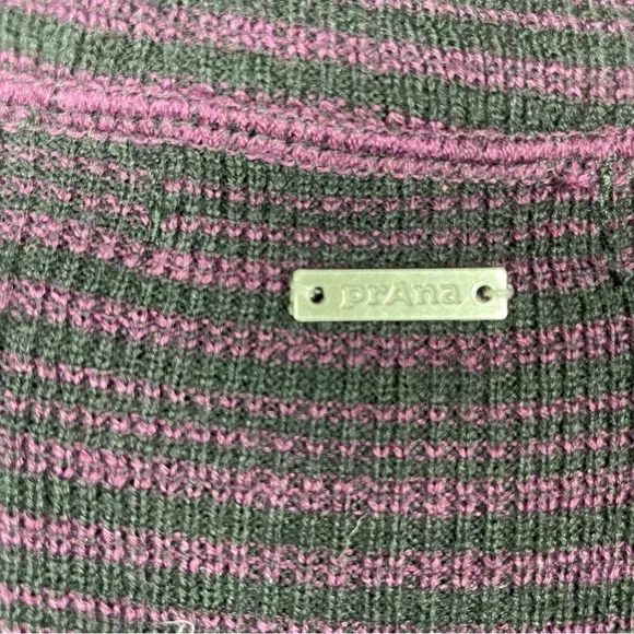 PRANA Kelland Sweater Dress Black Plum XS