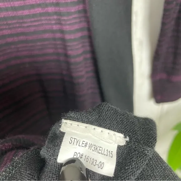 PRANA Kelland Sweater Dress Black Plum XS