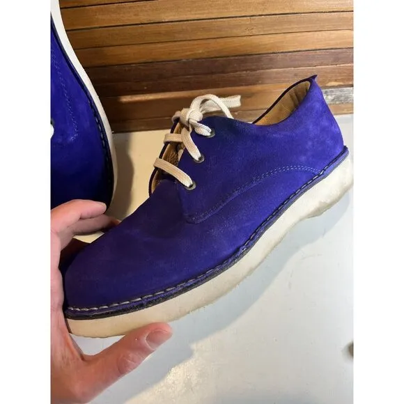 PRE-OWNED Samuel Hubbard Free Leather Shoes Men SZ 10 US Medium- Purple M1100046