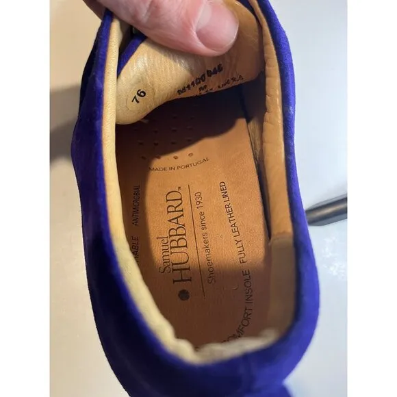PRE-OWNED Samuel Hubbard Free Leather Shoes Men SZ 10 US Medium- Purple M1100046