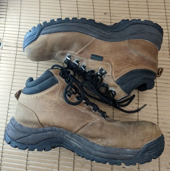 Propet M3188 &quot;Cliff Walker&quot; Sealtex Waterproof tan Nubuck Leather Lace Up Boots