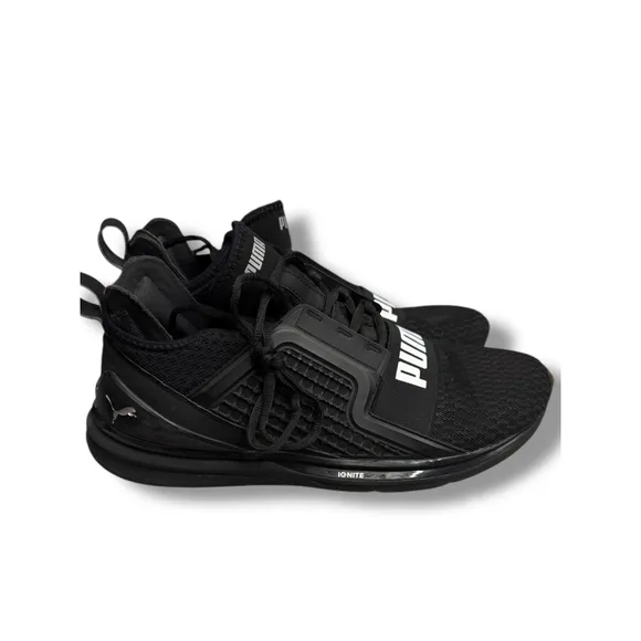 Puma Ignite limitless black Running Shoes Lightweight Athletic Sneakers Sz 12