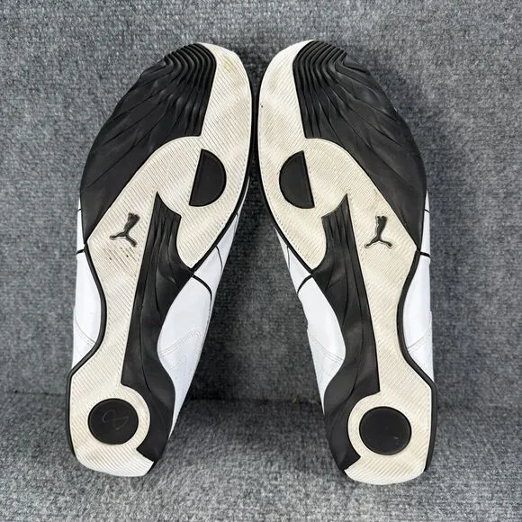 Puma Redon Bungee Mens 12 Shoes White Black Slip On Running Athletic Sneakers