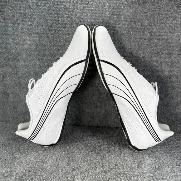 Puma Redon Bungee Mens 12 Shoes White Black Slip On Running Athletic Sneakers