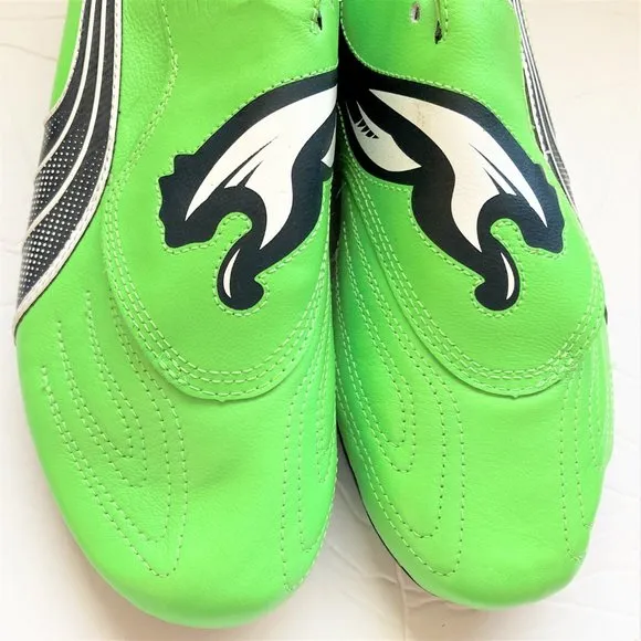 Puma Soccer Cleats Shoes NEW 102330 V3.11 Men 8 12 covered tongue Green Black