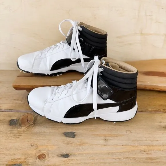 Puma TitanTour Ignite shoe hi-top‎ Black White 6.5 Mens