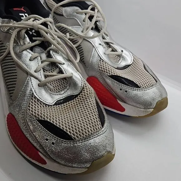 PUMA Mens Rs-X Space Agency Sneakers Shoes Casual - Silver Size 13