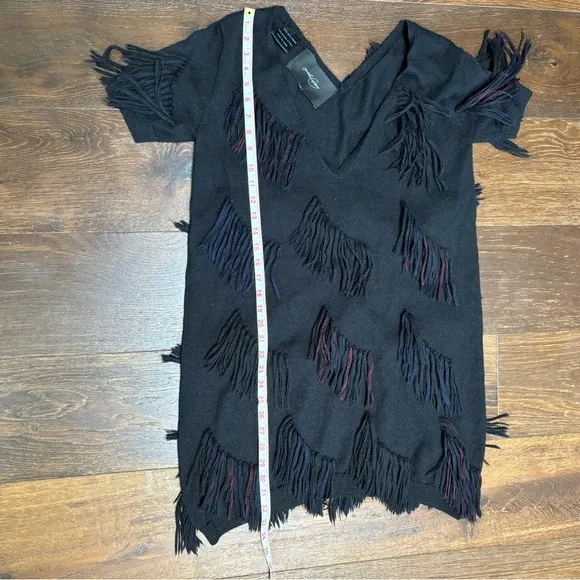 Rachel Comey Baby Alpaca Fringe Dress Sz L #0486