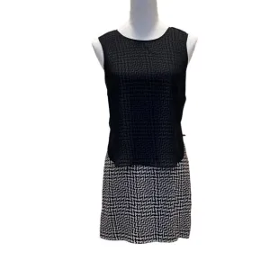 RAG &amp; Bone Black &amp; White Fleet Sleeveless Silk Dress