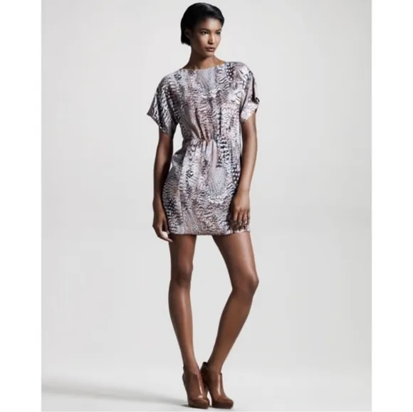 Rag &amp; bone dalmeny feather print dress