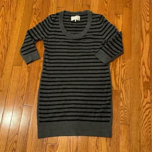Rag and Bone black and gray striped sweater dress, Small