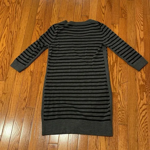 Rag and Bone black and gray striped sweater dress, Small