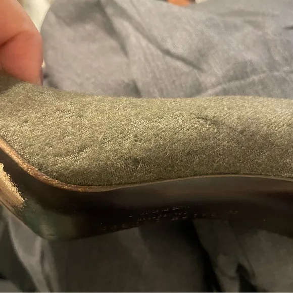 Ralph Lauren Collection Purple Label Wool and croc Pointy  Heels size 8