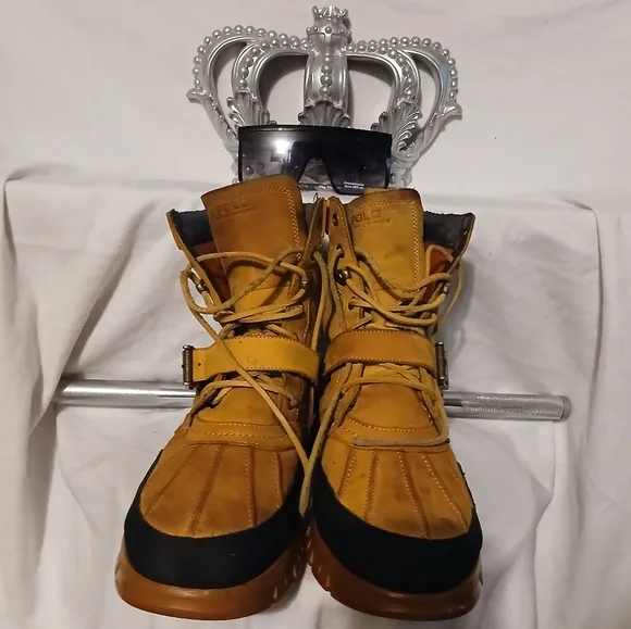 Ralph lauren polo boots tan