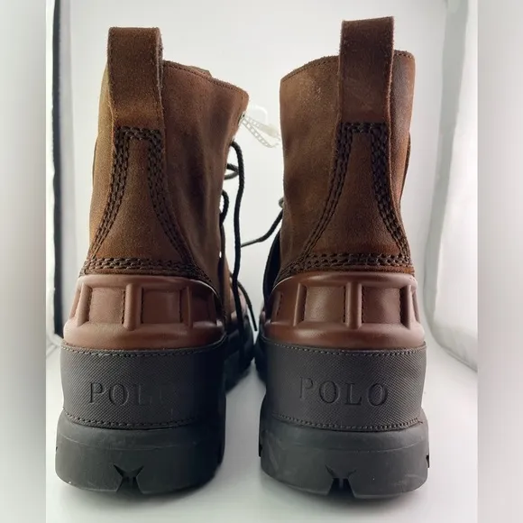 Ralph Lauren Polo Men's Oslo Buckled Detail Waterproof Cold Weather Boots 8.5